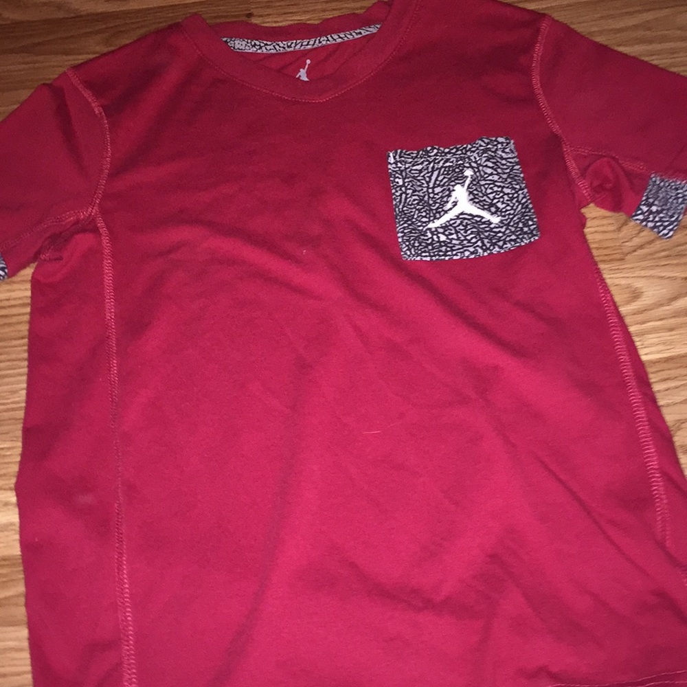 Red Jordan shirt